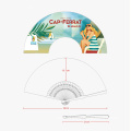 Customized folding paper hand fan with advertising logo